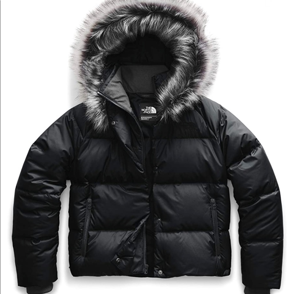 North Face Petite Puffer Jacket Furry Hood